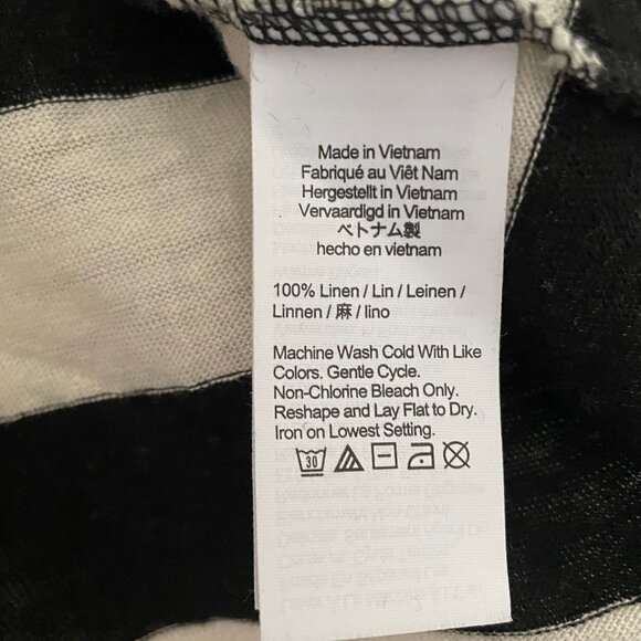 J.Crew Linen Roll Cuff Tee in Stripe - Picture 5 of 7